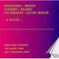 5709499439005 : VARIOUS COMPOSERS : A RECITAL - CONTRALTO/PIANO/ORGAN